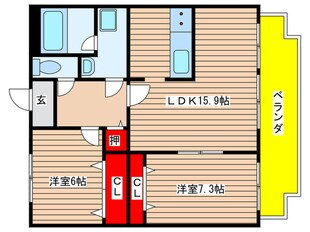 箕浦マンションの物件間取画像